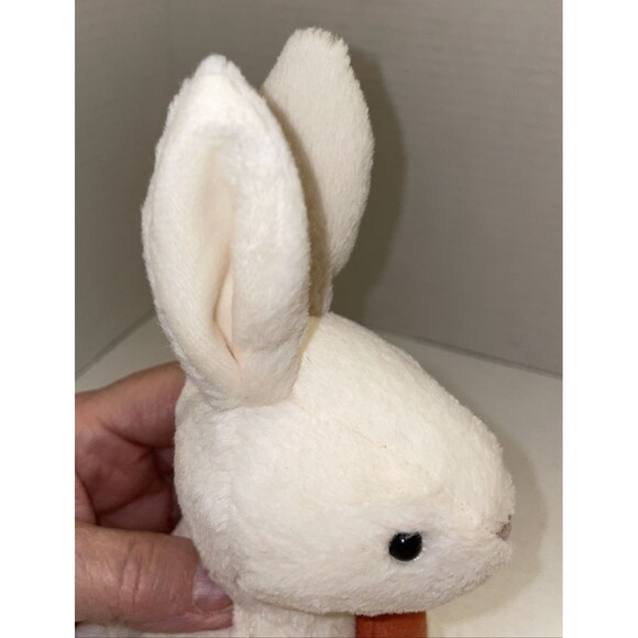 Jellycat Bobbi Bunny with Carrot Plush Easter Stuffed White Rabbit 9" Retired - Picture 10 of 10